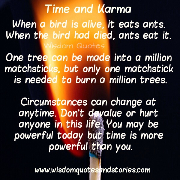 Time Karma Wisdom Quotes Stories