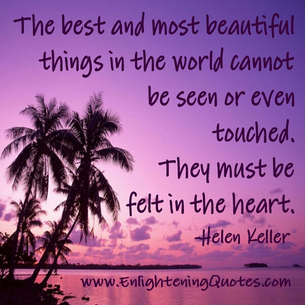 helen keller quotes the best and most beautiful things