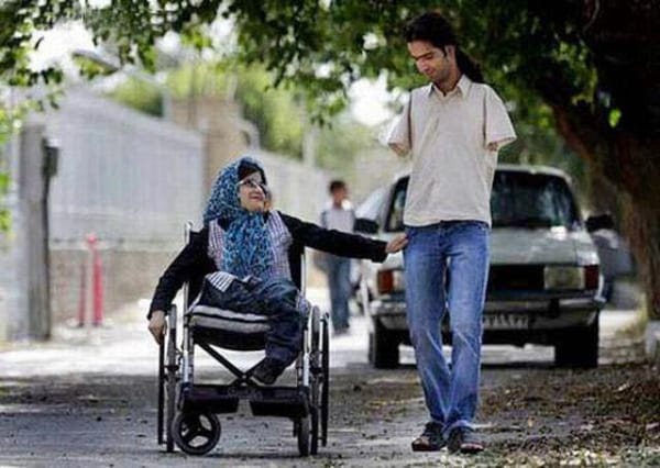 Salute to handicapped couple