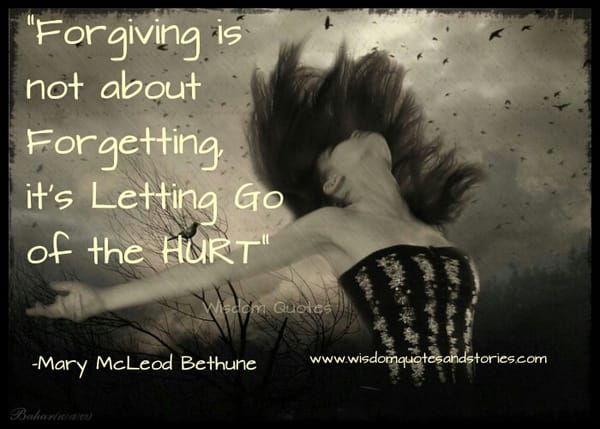 Forgiving Is Not About Forgetting