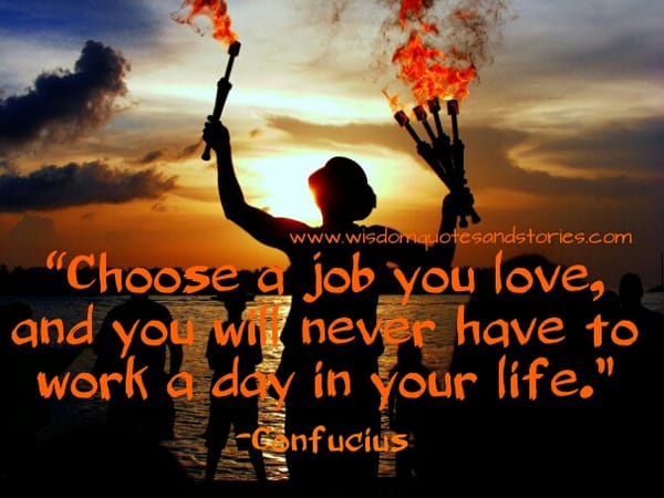Choose a Job you love