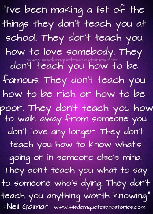 Things School doesn't teach you