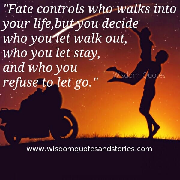 You decide who you refuse to let go