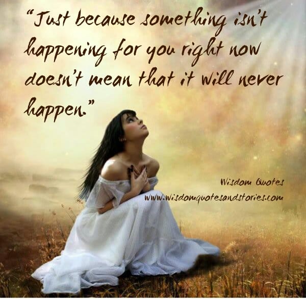 Something isn't happening for you right now