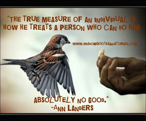True measure of an individual