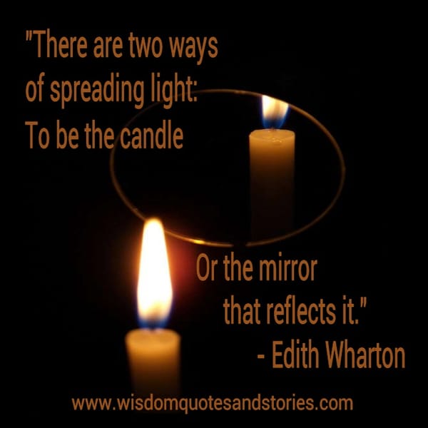 Two ways of spreading light
