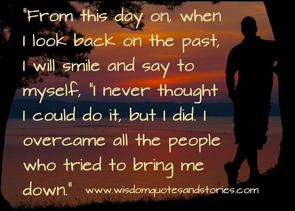 When I look back on the Past ...