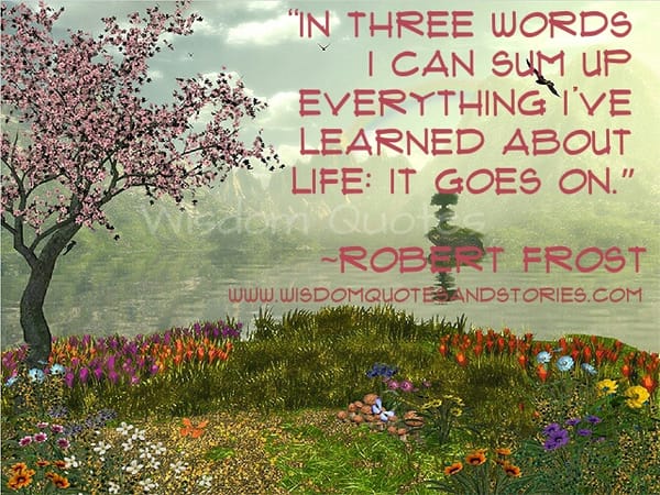 Life goes on