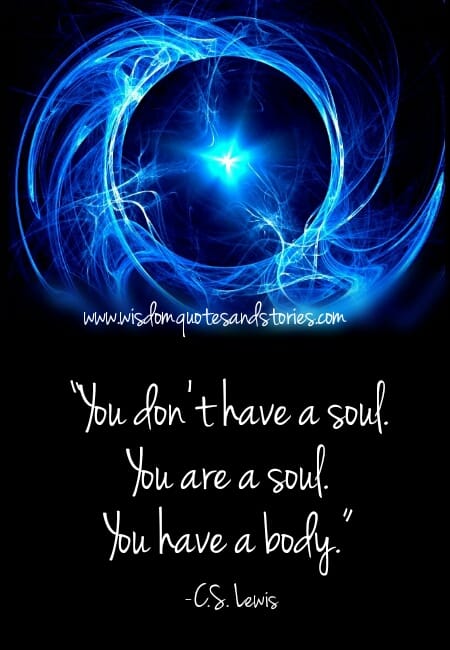 You don't have a soul. You are a soul.
