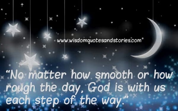God is with us each step of the way