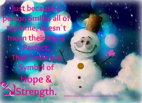 smile symbol of hope and strength