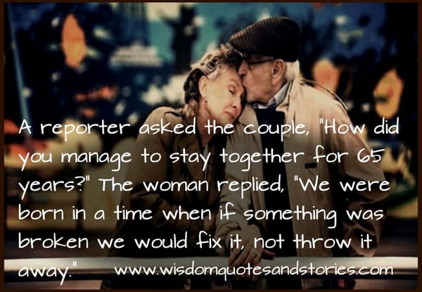 If something is broken , fix it , not throw it away