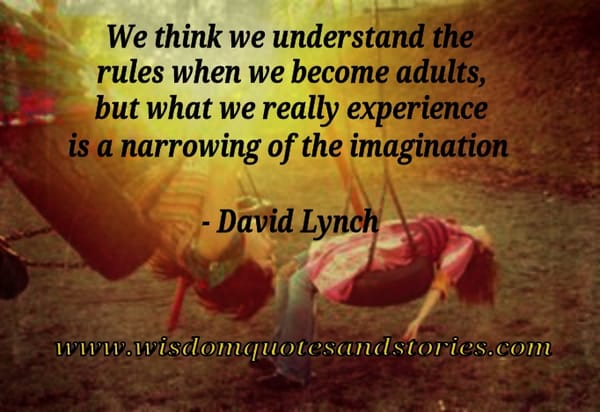 Adults narrow their imagination
