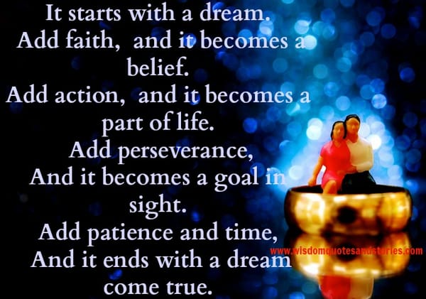 It Starts with a Dream