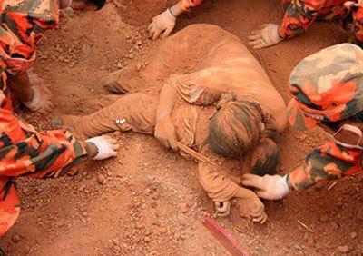 Mother's sacrifice for child