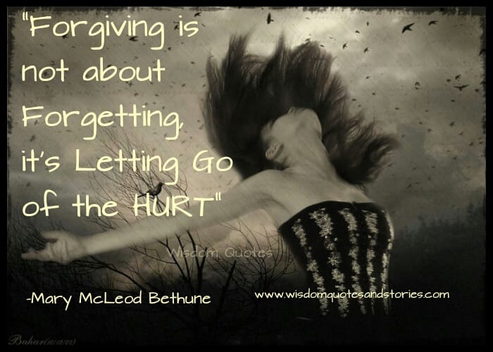 Forgiving Is Not About Forgetting