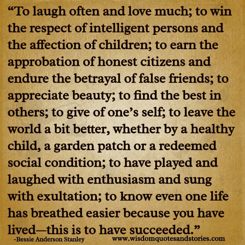 If have lived rich enthusiastic life , this is to have succeeded