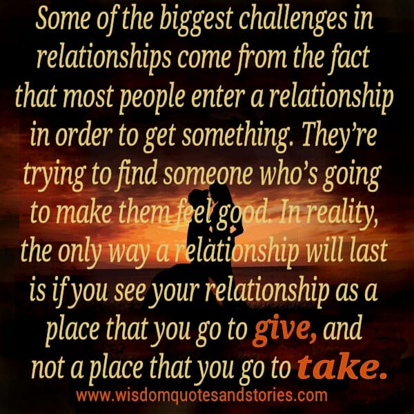 BIGGEST CHALLENGES IN RELATIONSHIPS