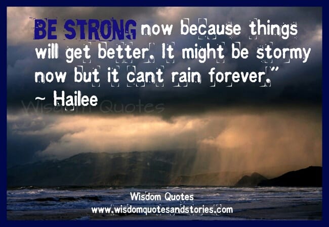 Be Strong now