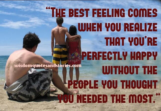 The best feeling comes when ...