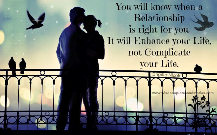 Relationship enhances and doesn't complicate