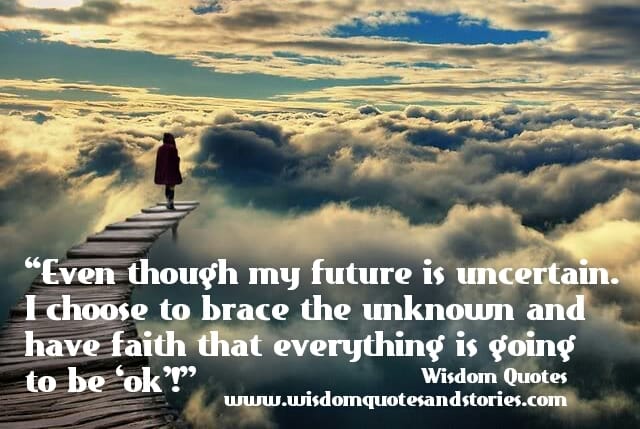 I have faith that everything is going to be 'ok' !