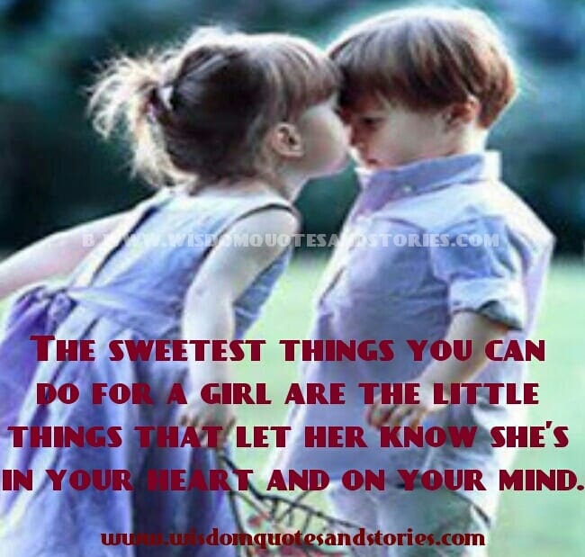 Sweetest things you can do for a Girl
