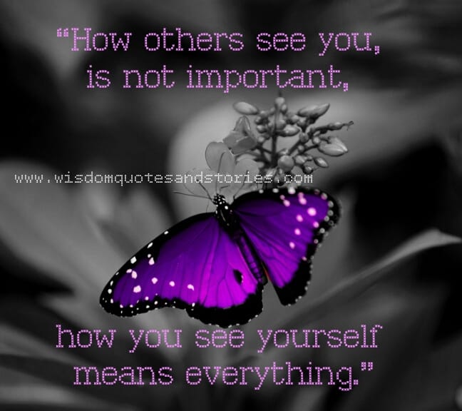 How others see you is not important