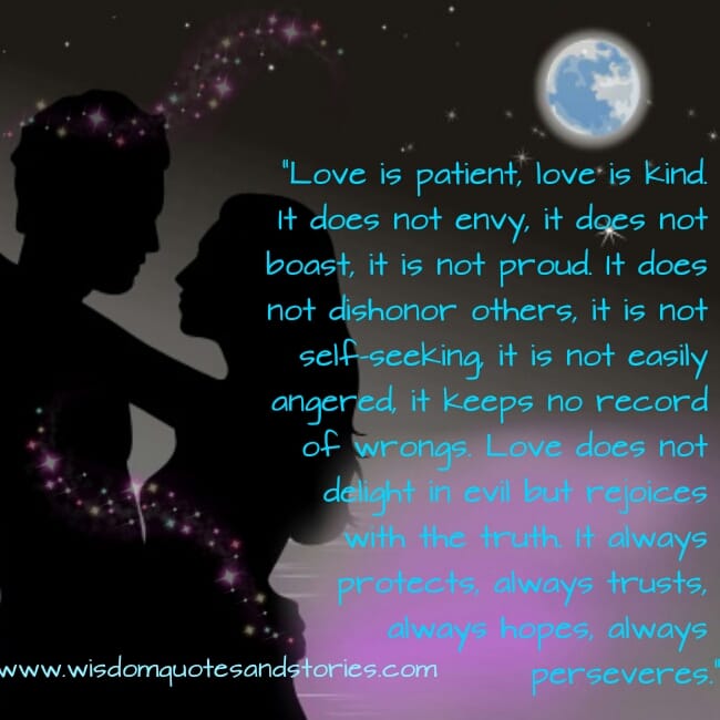 Love always Protects, Trusts, Hopes & Perseveres