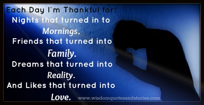 Each day I am thankful