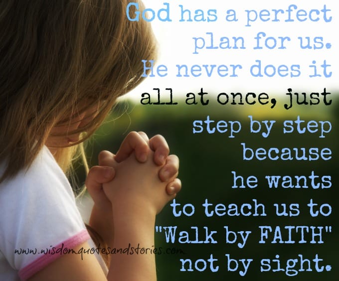 God has a perfect plan for us