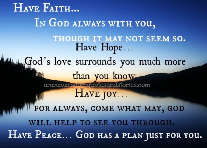 God has a plan just for you