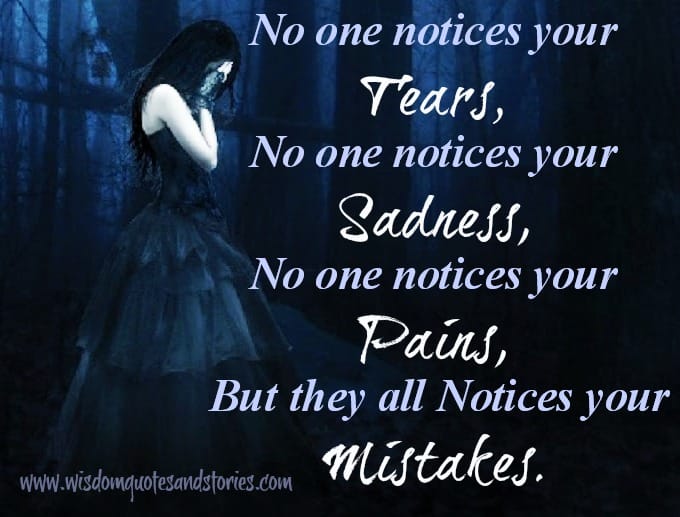 Everyone Notices your Mistakes
