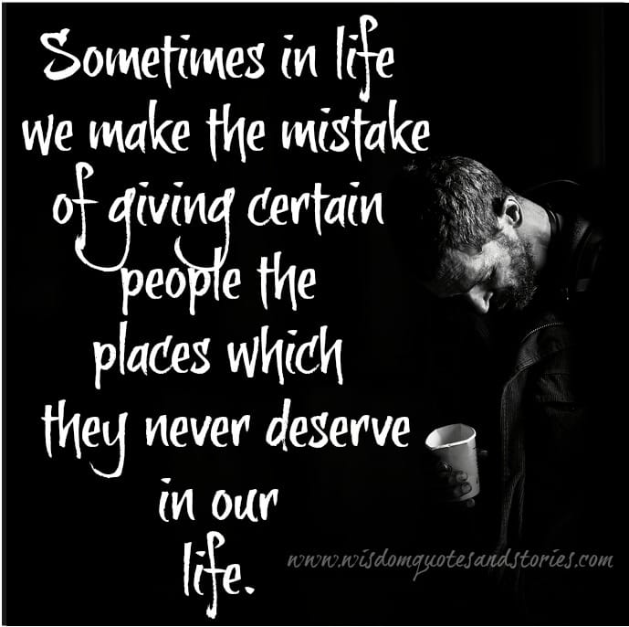 Don't give those people the places which they never deserve