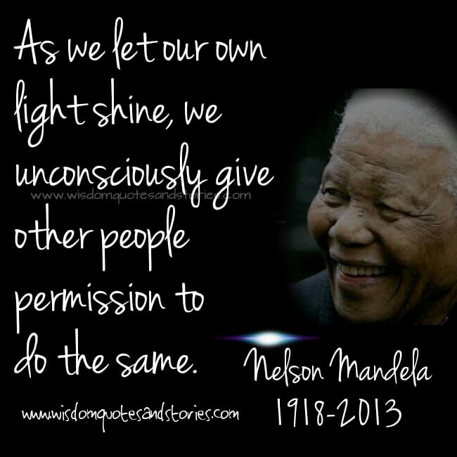 Let our own light shine