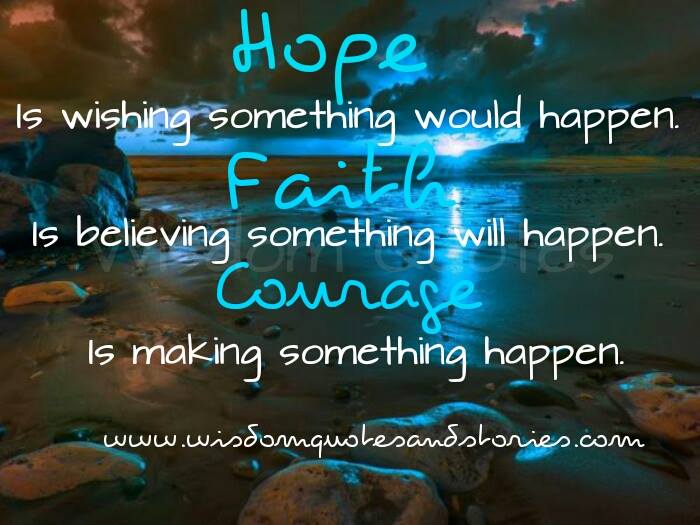 What's Hope, Faith & Courage?